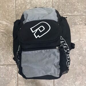 DeMarini Voodoo Baseball Softball Backpack Gear Bag Black Gray Kids